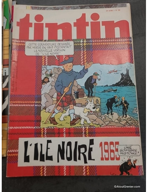 Lot de 17 magazines Tintin années 80