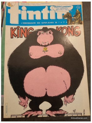 Lot de 17 magazines Tintin années 80
