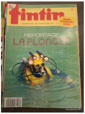 Lot de 17 magazines Tintin années 80