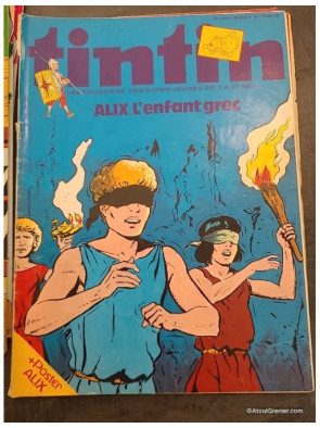Lot de 17 magazines Tintin années 80