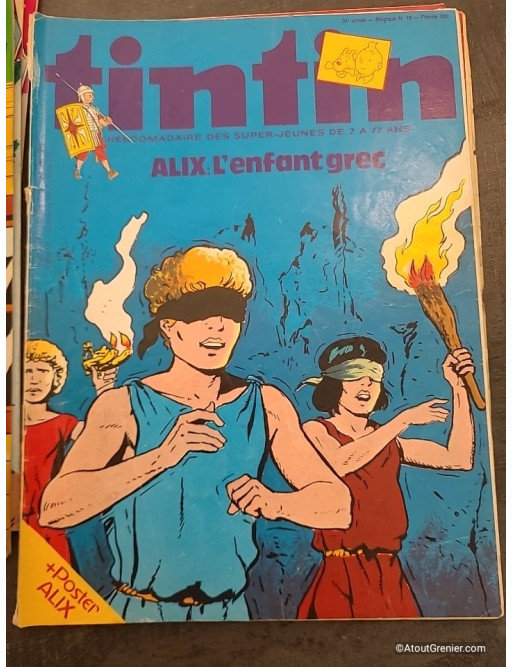 Lot de 17 magazines Tintin années 80