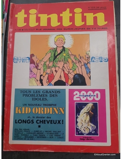 Lot de 17 magazines Tintin années 80