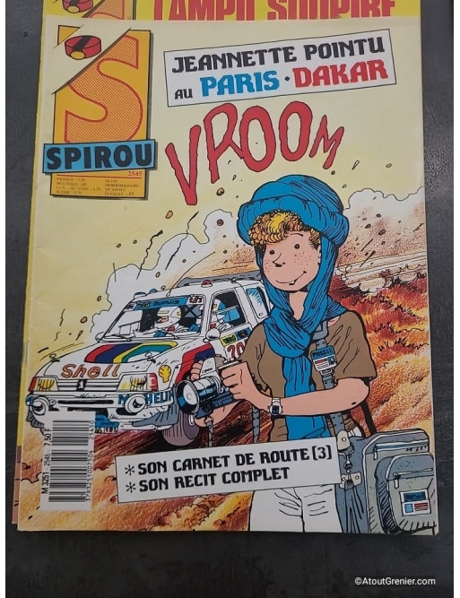 Lot de 7 magazines anciens Spirou années 80 et 90