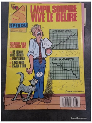 Lot de 7 magazines anciens Spirou années 80 et 90