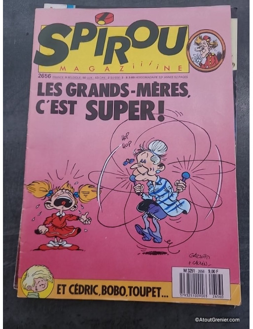 Lot de 7 magazines anciens Spirou années 80 et 90
