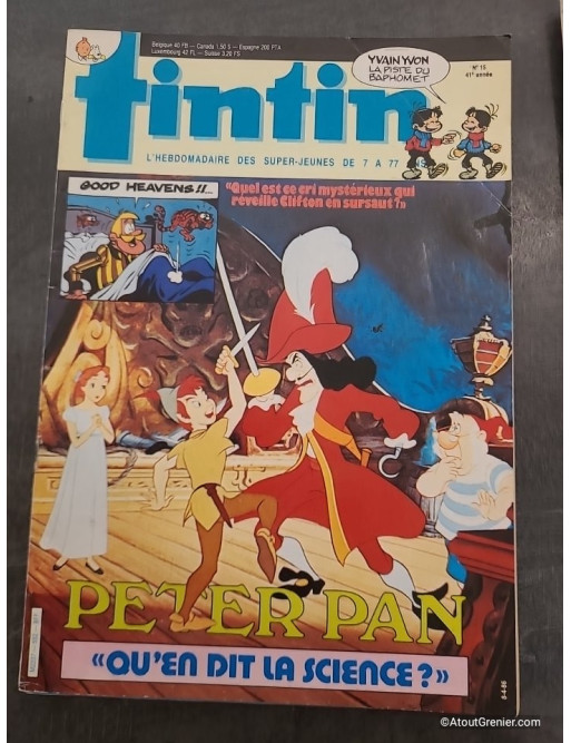 Lot de 7 magazines anciens Spirou années 80 et 90