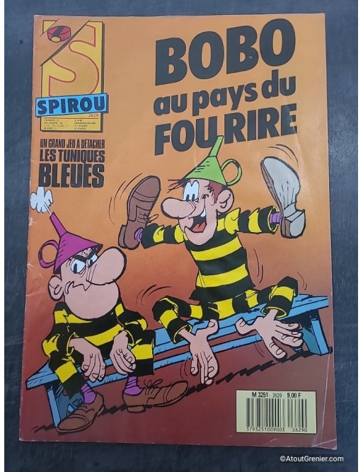 Lot de 7 magazines anciens Spirou années 80 et 90