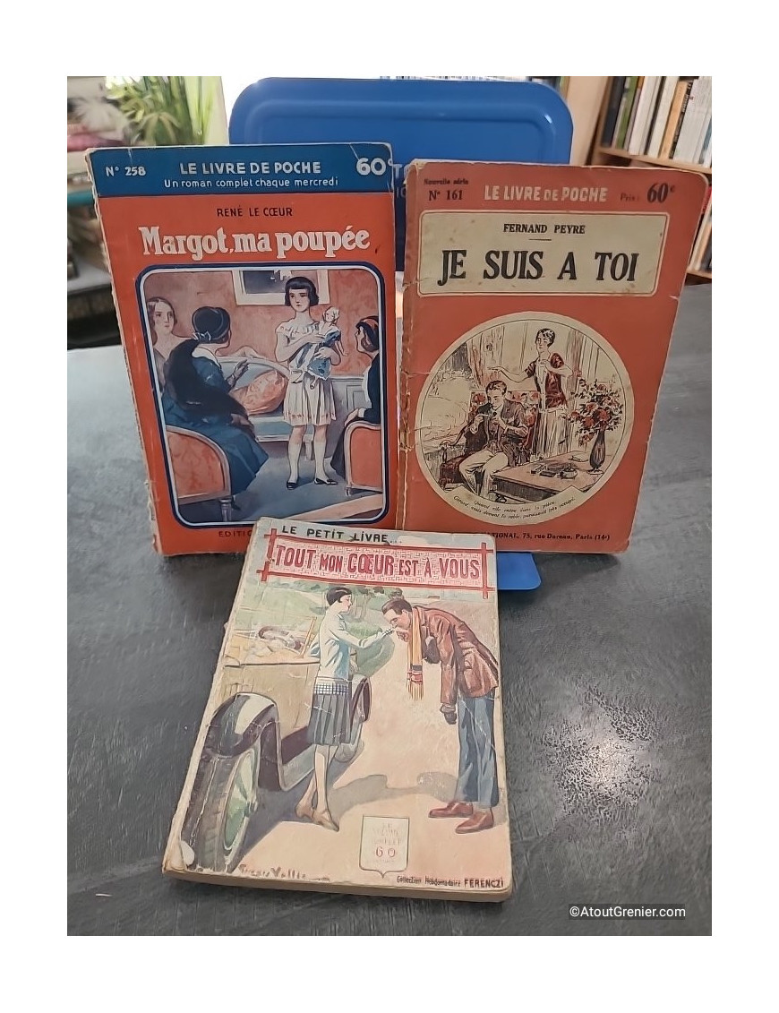Lot de 3 romans populaires