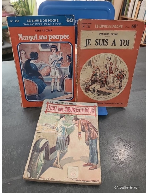 Lot de 3 romans populaires