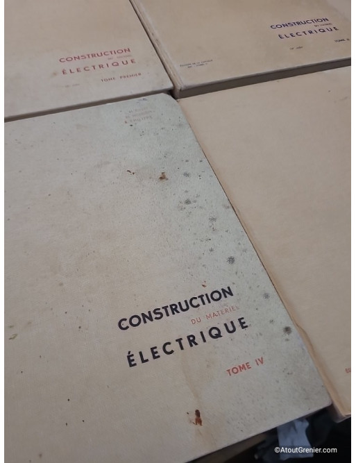 Cours de construction du matériel électrique - Collection complète du tome 1 au tome 6