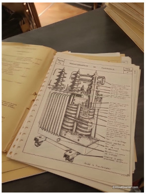 Lot de 8 fiches techniques d'électricité de 1956