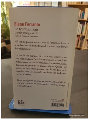 L'amie prodigieuse Tome 2 - Le nouveau nom - Elena Ferrante