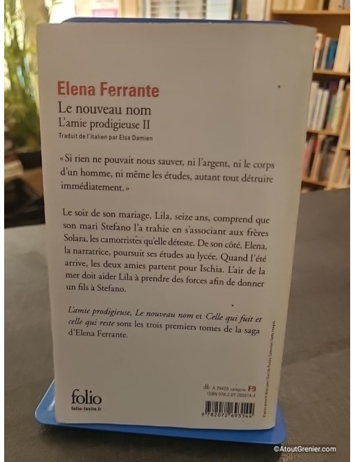 L'amie prodigieuse Tome 2 - Le nouveau nom - Elena Ferrante