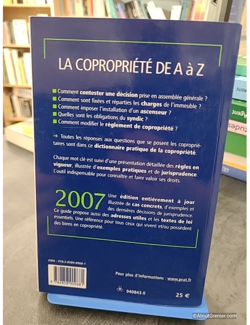 La copropriété de A à Z - Sylvie Dibos-Lacroux et Emmanuèle Vallas-Lenerz