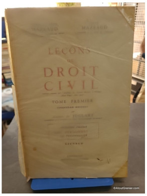 Leçons de Droit Civil, tome 3, volume 1. Sûretés publicité foncière - Henri et Léon Mazeaud