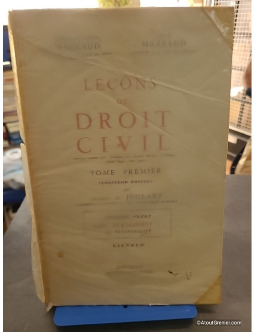 Leçons de Droit Civil, tome 3, volume 1. Sûretés publicité foncière - Henri et Léon Mazeaud