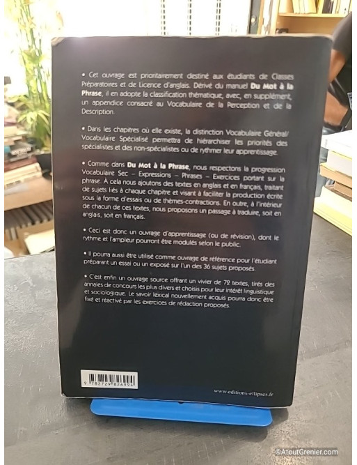Du mot au texte Anglais - Vocabulaire anglais thématique et exercices - Michel Dumong et Jean Pouvelle