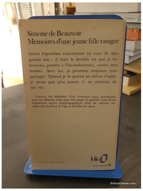 Mémoire d'une jeune fille rangée - Simone de Beauvoir