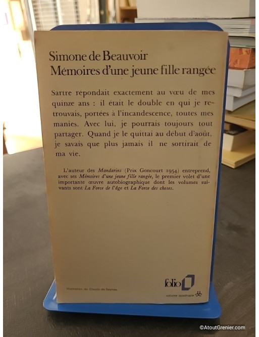 Mémoire d'une jeune fille rangée - Simone de Beauvoir