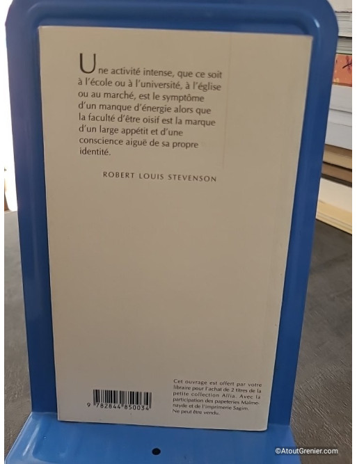 Une apologie des oisifs - Robert Louis Stevenson