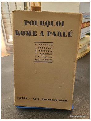 Pourquoi Rome A Parle - Doncoeur Et Collectif