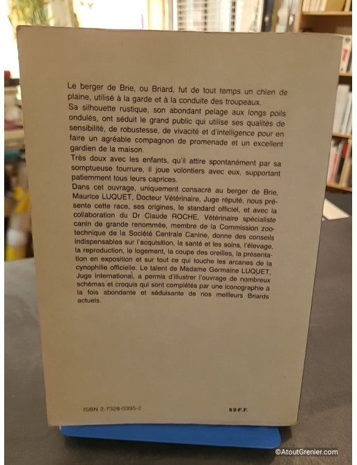 Le Berger de Brie ou Briard - Maurice Luquet
