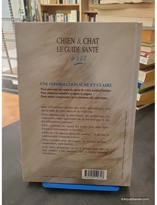 Chien et chat, le guide santé de A à Z - Jean Cuvelier