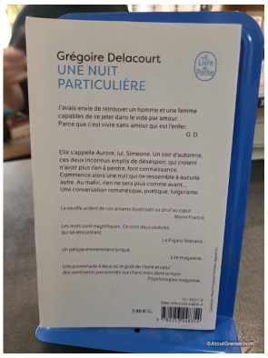 Une nuit particulière - Grégoire Delacourt