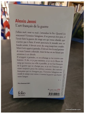 L'art français de la guerre - Prix Goncourt 2011 - Alexis Jenni