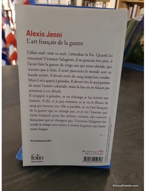 L'art français de la guerre - Prix Goncourt 2011 - Alexis Jenni