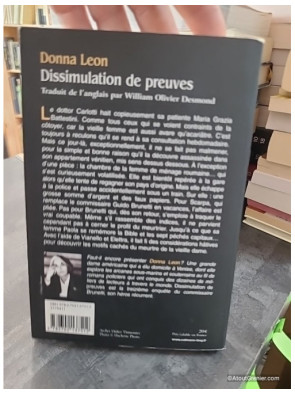 Dissimulation de preuves - Donna Leon