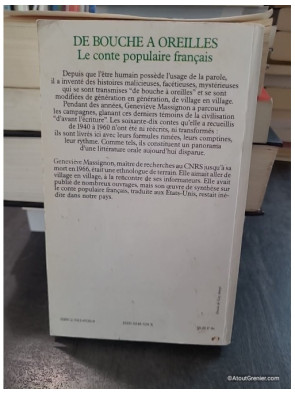 De bouche à oreilles - Le conte populaire français - Geneviève Massignon