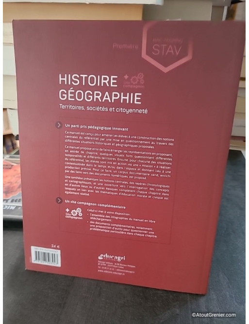 Histoire Géographie 1re Bac technologique STAV - Territoires, sociétés et citoyenneté - Isabelle Eraud