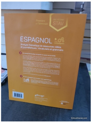 Espagnol BAC techno STAV 1re et terminale - Marie-Luce Piloz et Géraldine Alexandre