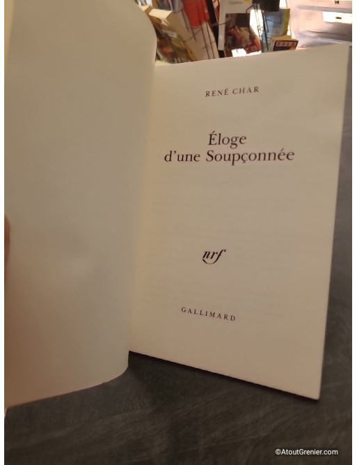 Éloge d'une Soupçonnée - René Char