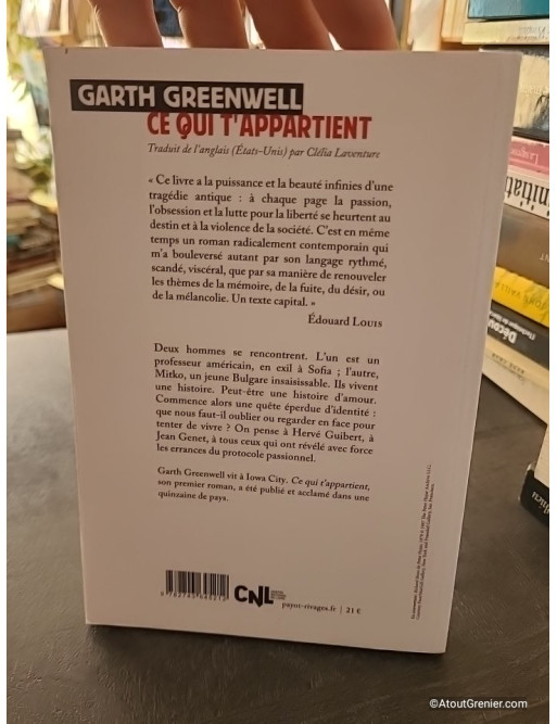 Ce qui t'appartient - Garth Greenwell