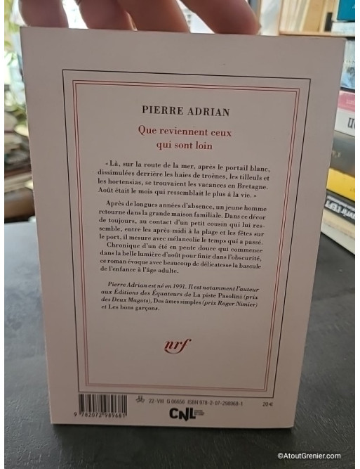 Que reviennent ceux qui sont loin - Pierre Adrian