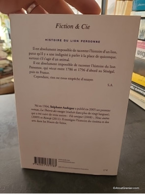 Histoire du lion Personne - Stéphane Audeguy
