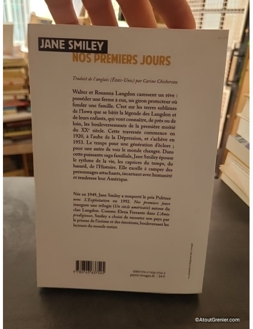 Nos premiers jours - Un siècle américain I - Roman de Jane Smiley
