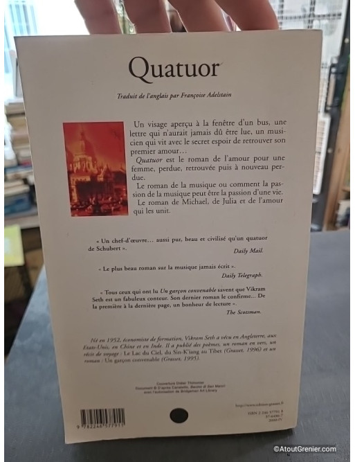 Quatuor - Vikram Seth