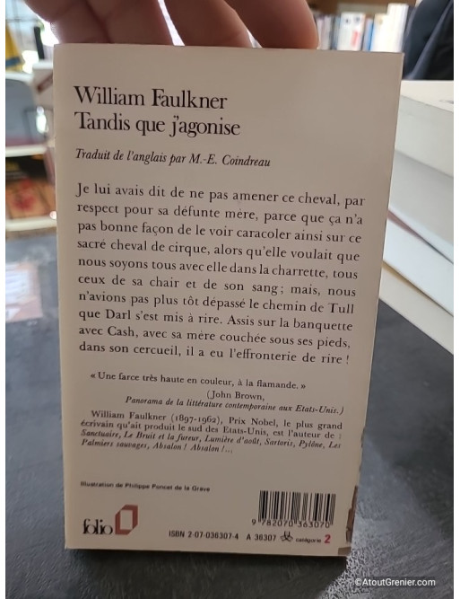 Tandis que j'agonise - William Faulkner