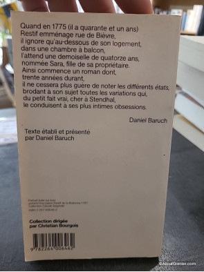 Sara (Tome 1) Le Cycle - Restif de la Bretonne