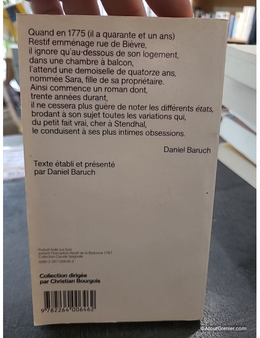Sara (Tome 1) Le Cycle - Restif de la Bretonne