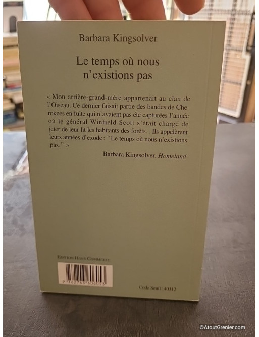 Le Temps où nous n'existions pas - Barbara Kingsolver