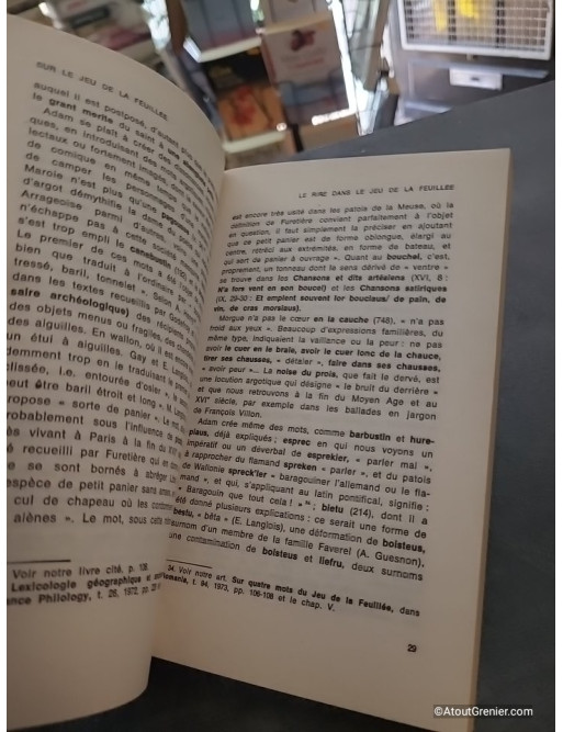 Sur Le Jeu de la Feuillée - Études complémentaires - Jean Dufournet