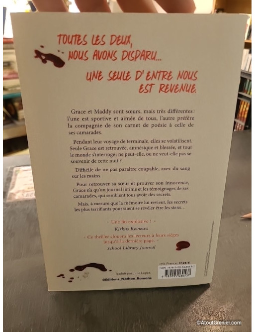 Mauvaise soeur - Un thriller implacable pour ados sur fond de voyage scolaire - Megan Davidhizar