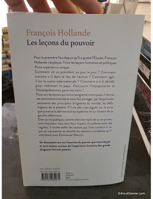 Les leçons du pouvoir - François Hollande