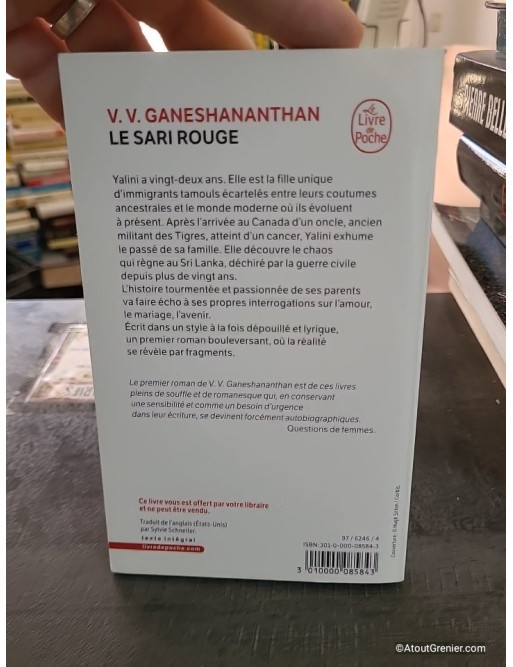 Le sari rouge - V. V. Ganeshananthan