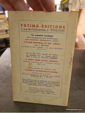 Le Mystère de Fatima vue d'ensemble - Chanoine C. Barthas