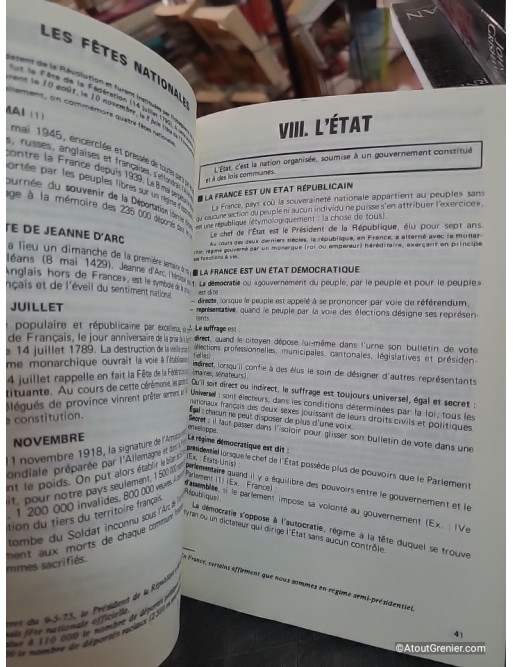 Instruction Civique 83/84 - J. Sinou